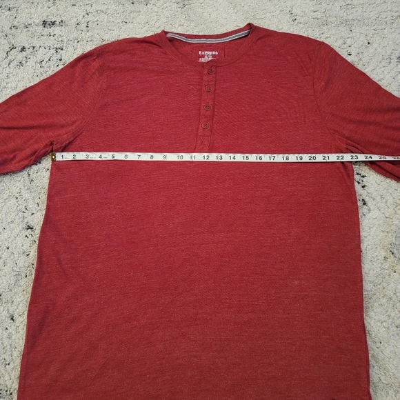 🆕️2 for 20🆕️Expess Mens Lightweight Cotton Henley Fitted Shirt Roll Up Sleeves - Picture 8 of 10